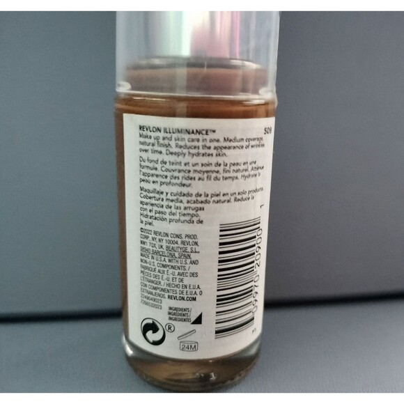 Revlon Illuminance Skin Caring Foundation 509 Sandlewood  Makeup Medium Coverage - Picture 7 of 14
